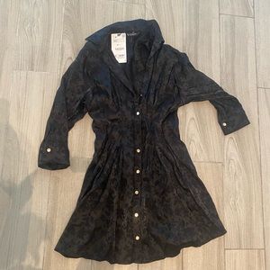 NWT Zara black corset style dress size xs
